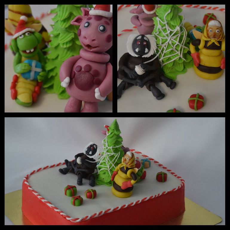 Лунтик и друзья у ёлки