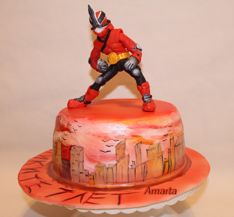 Торт Рейнджер-самурай.(по-моему так называется:):))