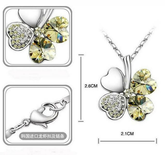 колье черырехлистник, 20 цветов, цена 85 руб.