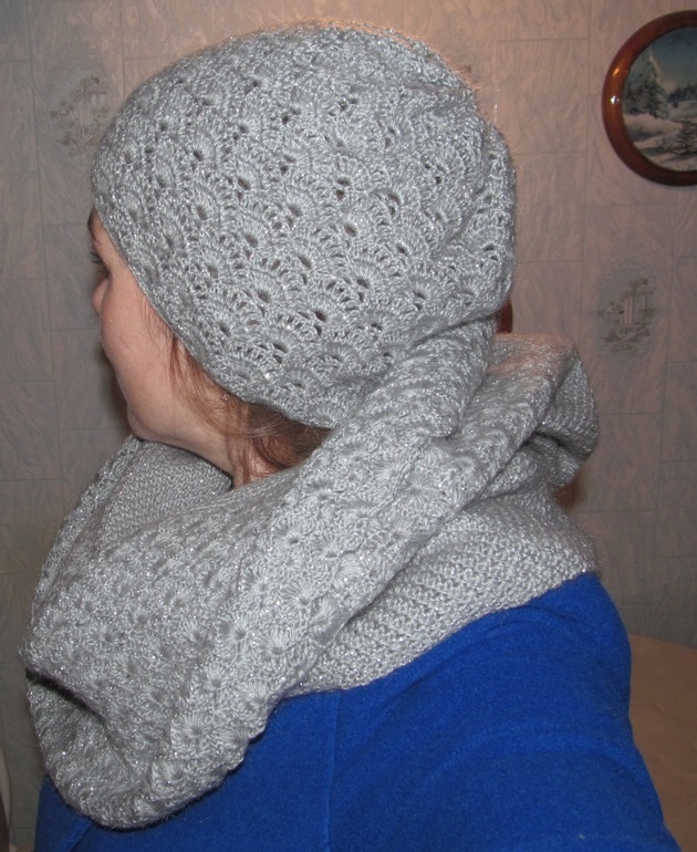 Серебристый снуд с... национальным колоритом?!