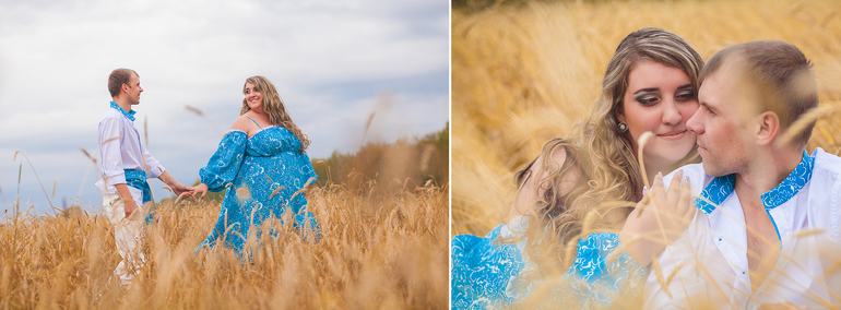 Ситцевая свадьба Елены и Алексея