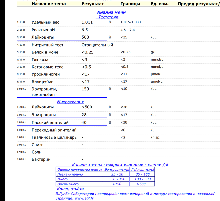 Моча лейкоциты отрицательно