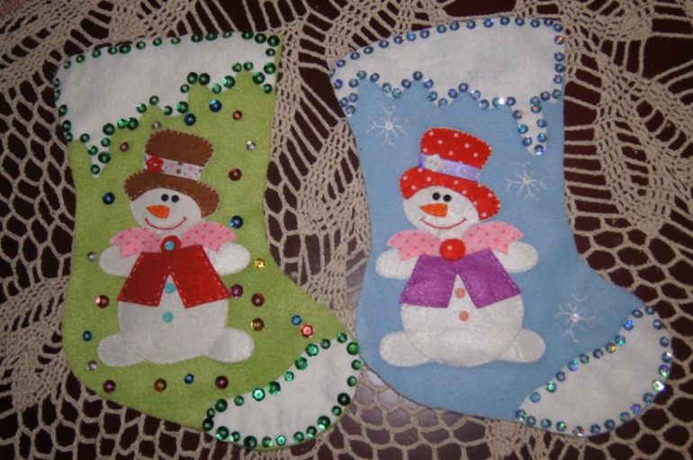 Новогодние сапожки для подарков