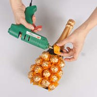 Упаковка для шампанского из конфет