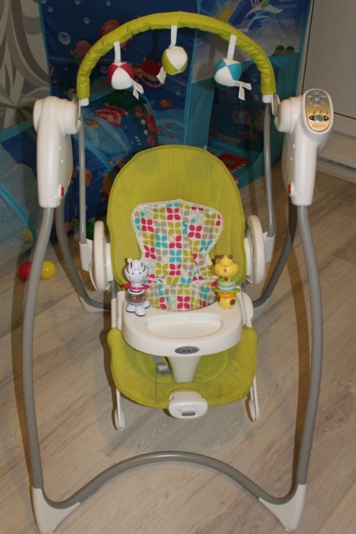 Электронные качели Graco 2 в 1 с шезлонгами, 2 шт.