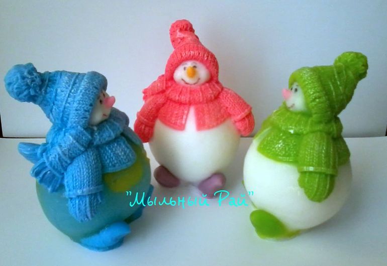 Мои любимые - снеговик с гармошкой и Пухлик