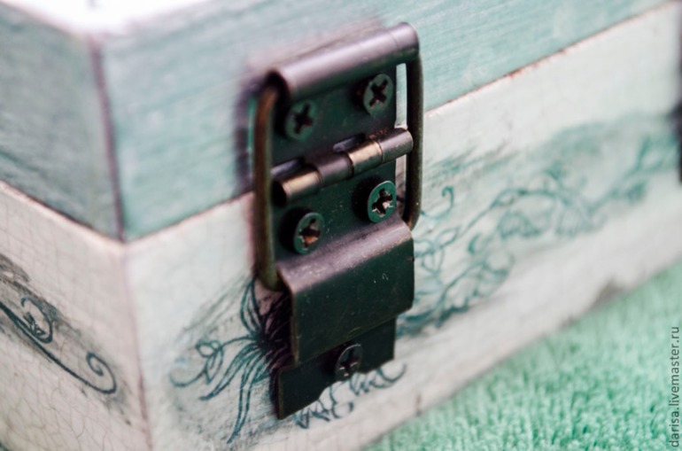 Французский черное белый прованс - шкатулка