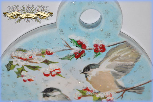 Настенная новогодняя игрушка-панно