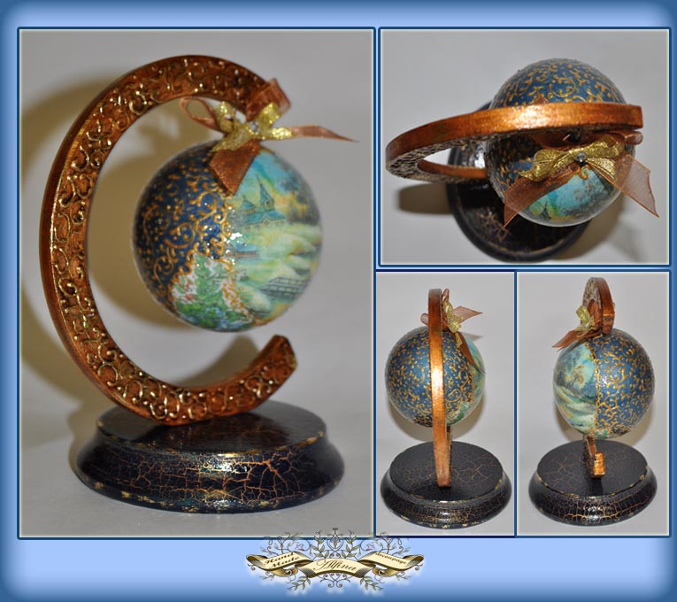 Интерьерные новогодние шары.