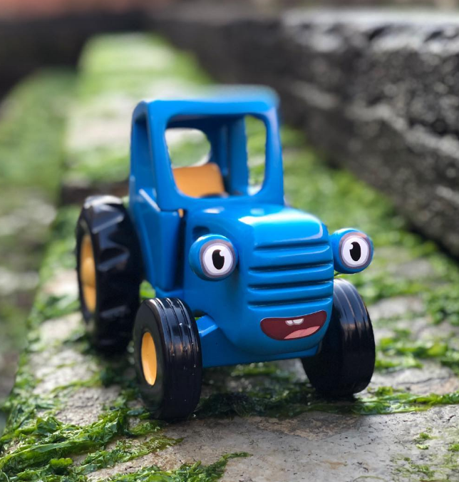 Трактор синий трактор для малышей фото