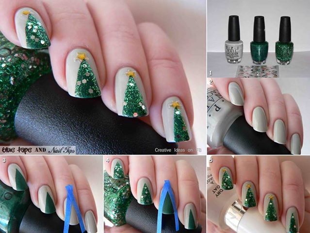 Новогодний маникюр