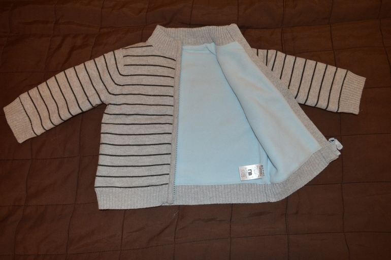 Кофта Mothercare, хлопок на флисе,р.80, 400 р.,почта.