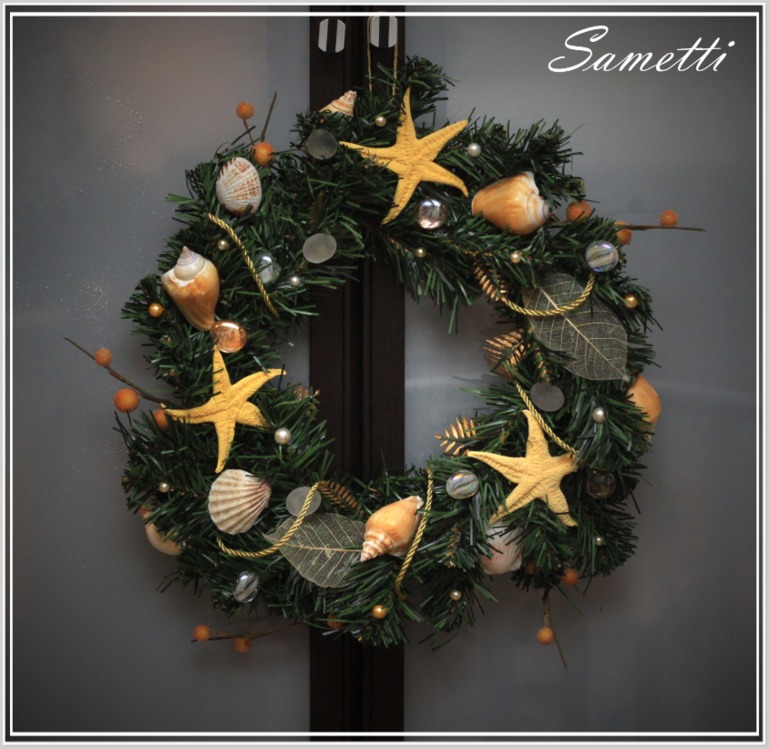 Новогодний венок в морском стиле