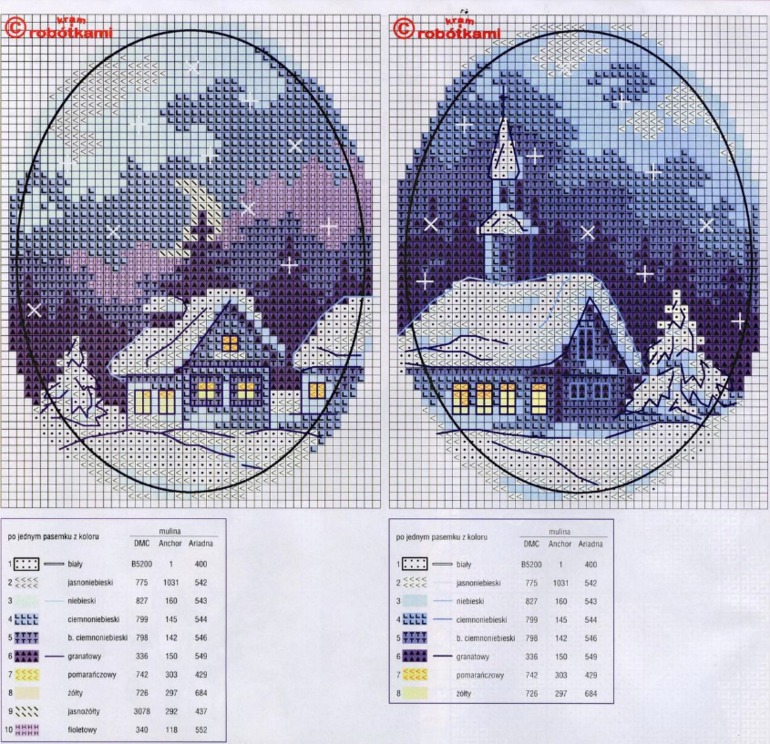 Делюсь новогодними схемками)) Елочные украшения...