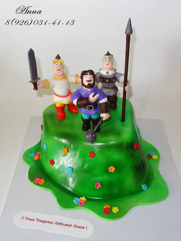 Торт "Три богатыря"