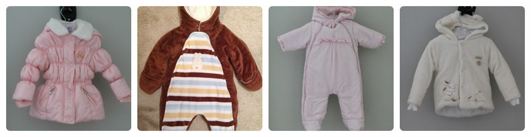 Комбинезоны и куртки Б/У 0-2 года