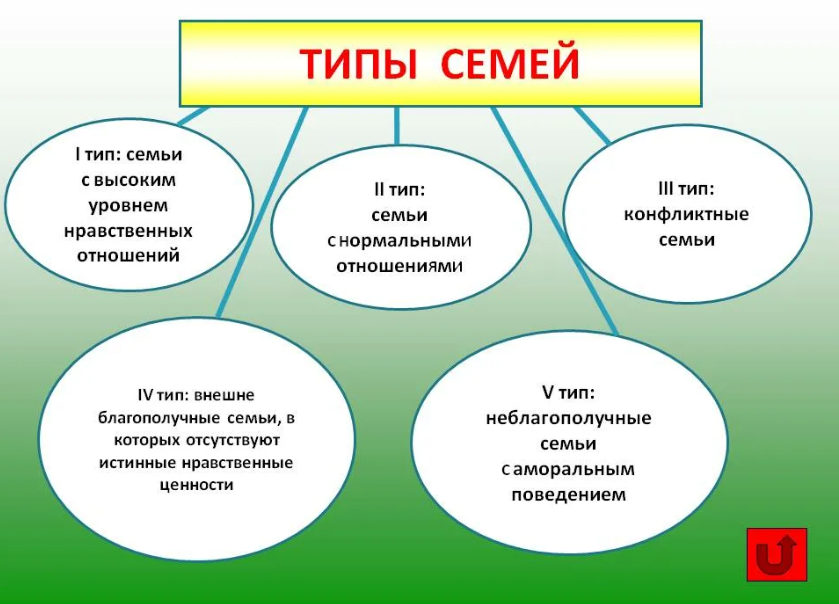 Классификация семьи схема