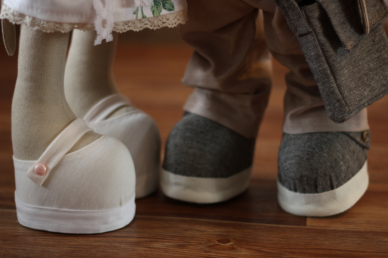 Зайчики в стиле Шебби Шик )