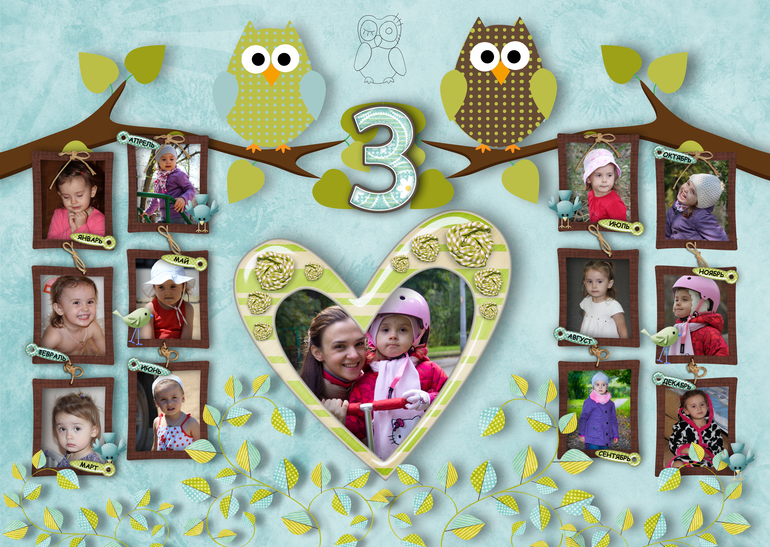 День рождения для маленькой любительницы сов.