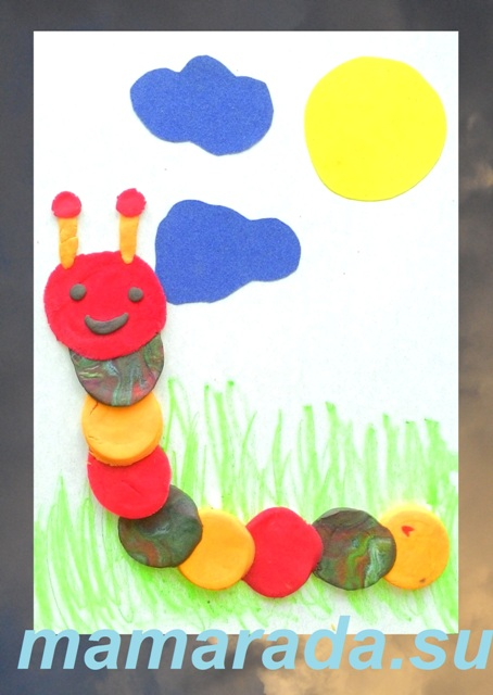 Делаем гусеницу:)
