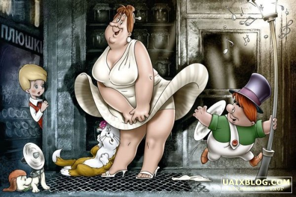 Герои мультфильмов в необычных ролях