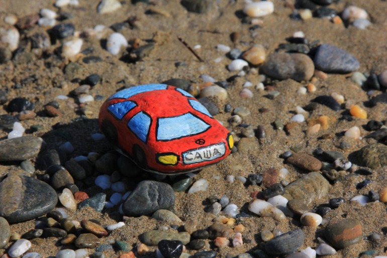 Расписные камушки