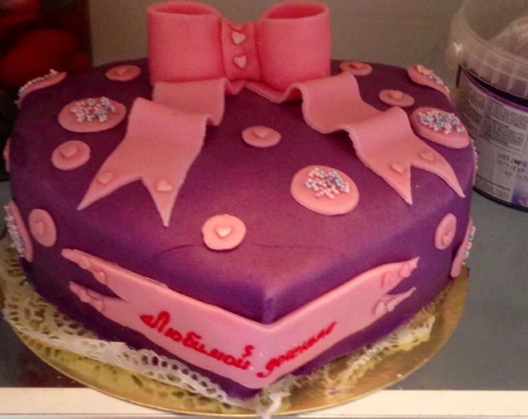 Мой второй торт мастичный