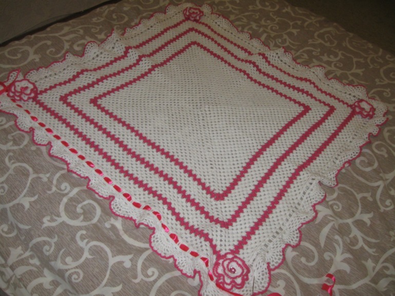 Пледик в подарок племяшке!!!