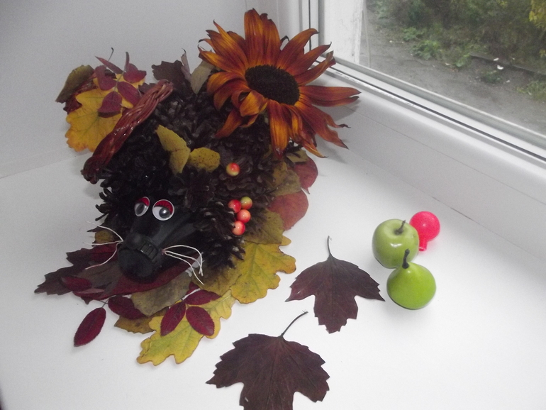 Наш осенний ёж.