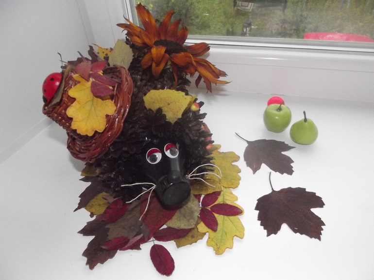 Наш осенний ёж.