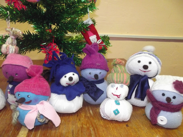 Ну и мы со снеговиками!