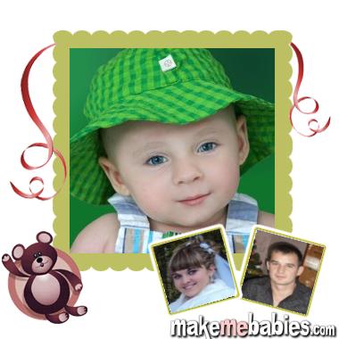 Создала фото будующего ребенка.