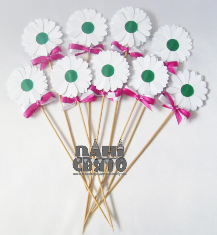 Набор праздничной атрибутики на Первый День рождения девочки "Ромашки)"