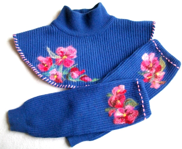 Валяние на трикотаже - удивительная техника!