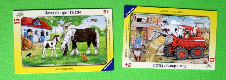 наши пазлы в 2 - 2,5 года