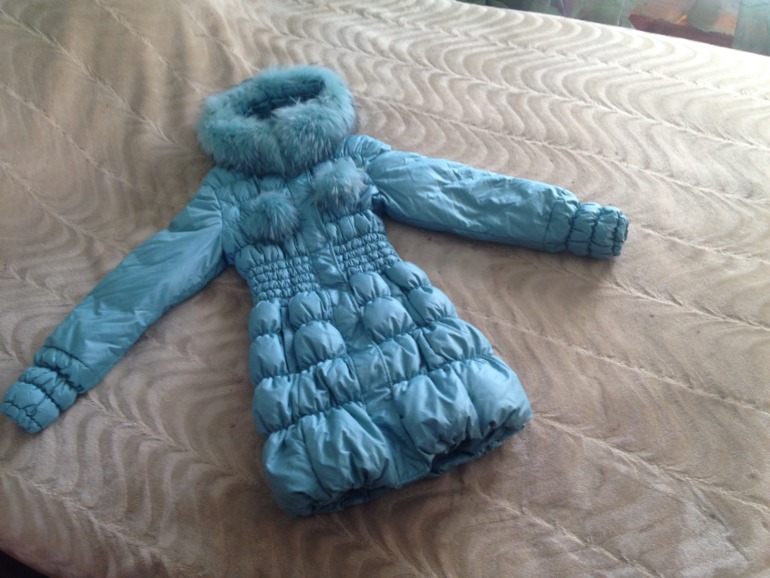 Женский пуховик, шуба из мутона