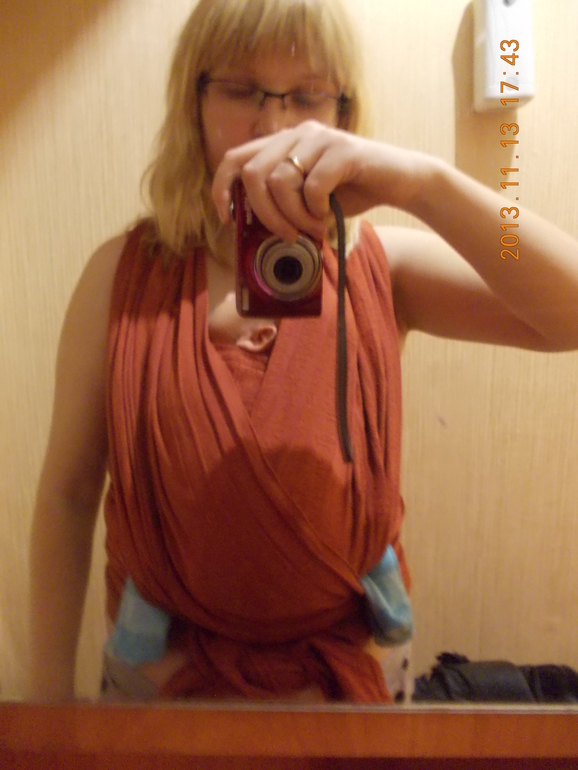 Первая намотка маленького в хлопок.