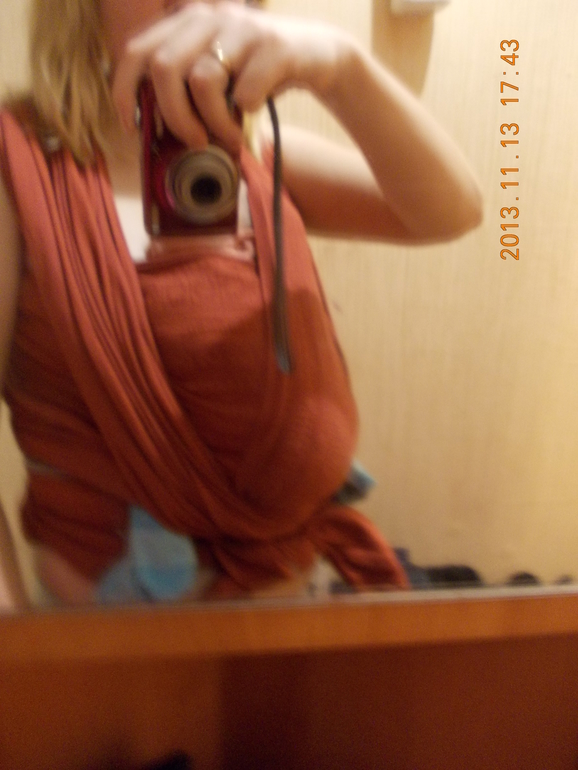 Первая намотка маленького в хлопок.