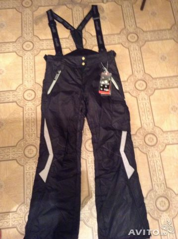 Новые Горнолыжные штаны WHS Черные, 48 р-р,3000р.