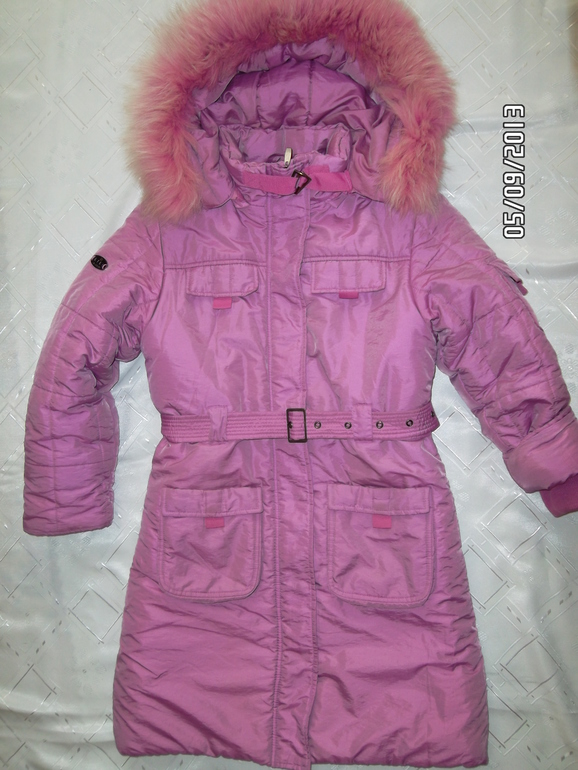 Пальто зимнее Kiko для девочки 8-10 лет размер 134-140 см (8-10 лет) г.Камышин