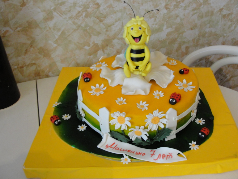 быстро торт с пчелкой