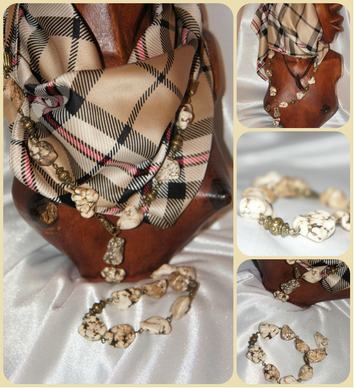 Шейное украшение. Ручная работа.