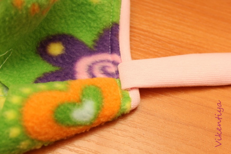 МК по пошиву простой жилетки из флиса.