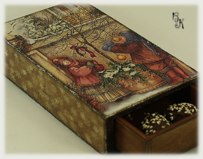 "Наряжаем "ёлку"" коробочек для подарка