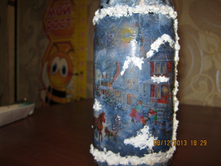 Мои первые новогодние бутылочки