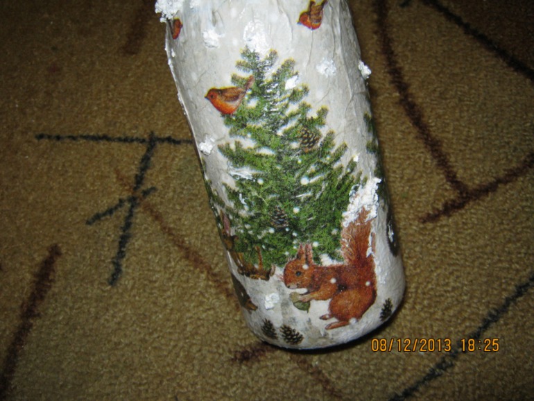Мои первые новогодние бутылочки