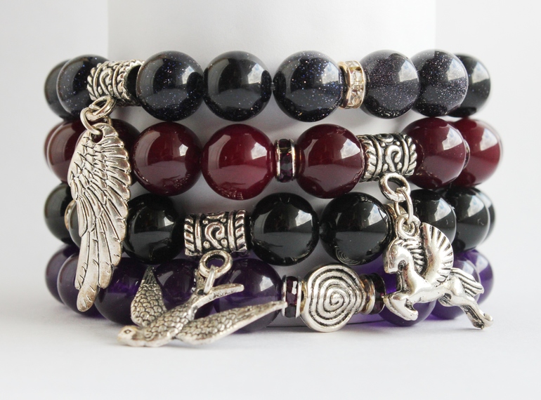 Комплект браслетов "Крылья"