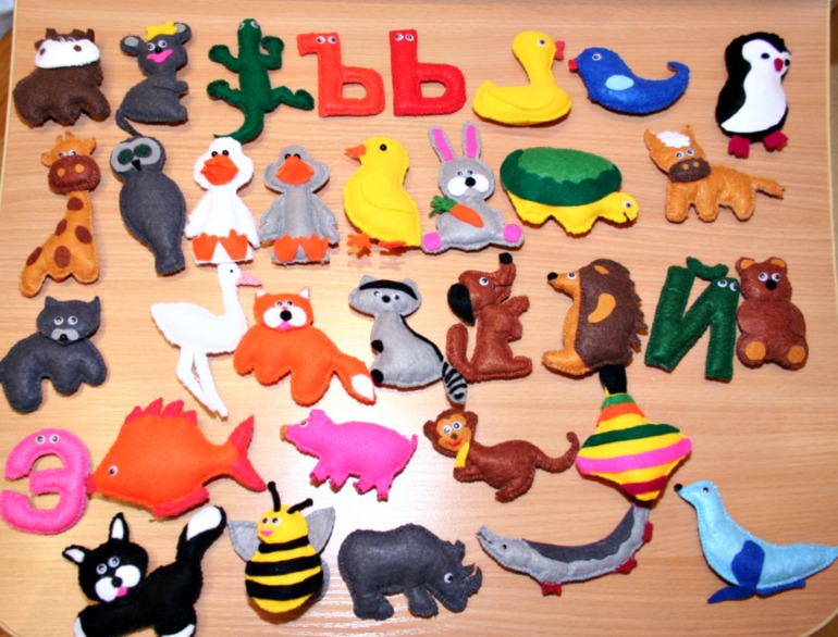 Алфавит из фетра