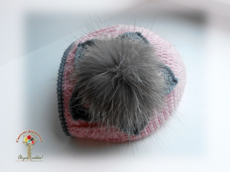 Комплект для девочки. Шапочка и бактус