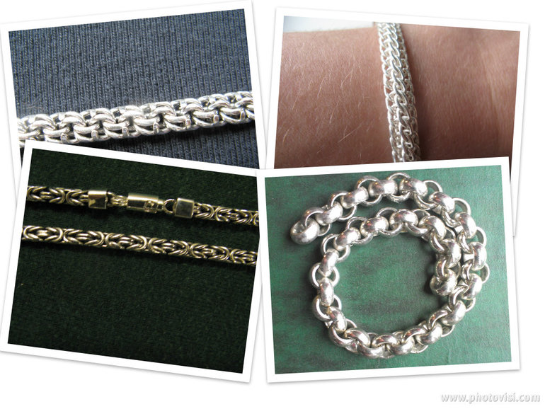 Цепочки и браслеты из серебра